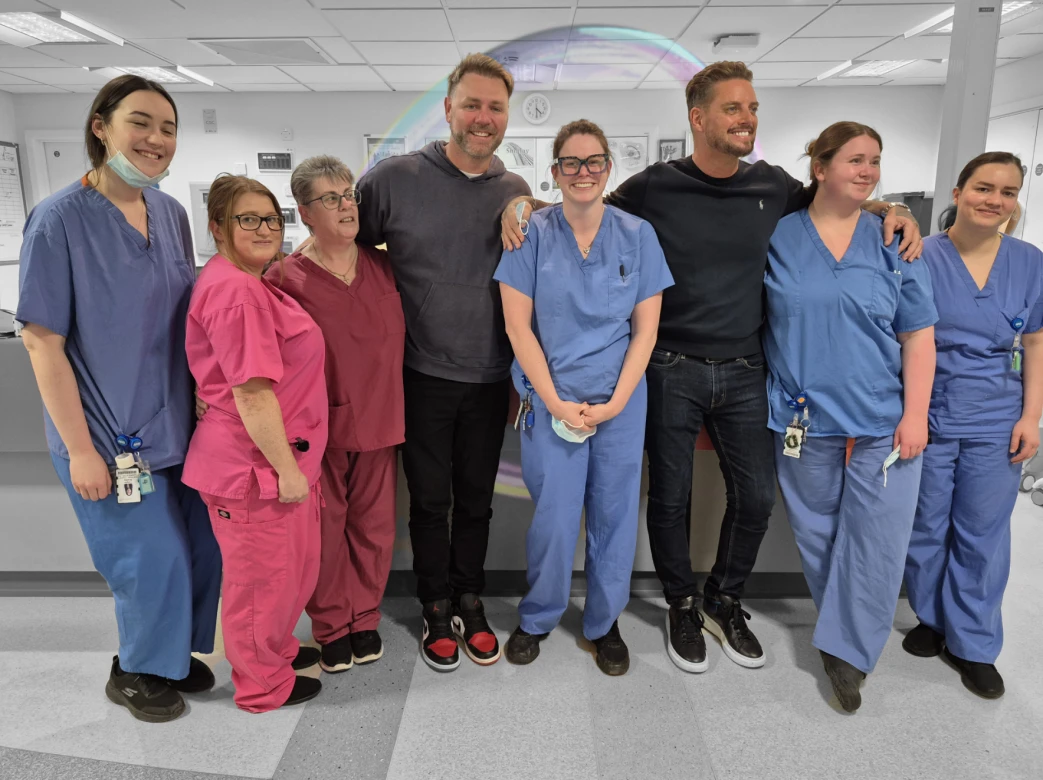 Ward 3 staff with Brian McFadden and Keith Duffy